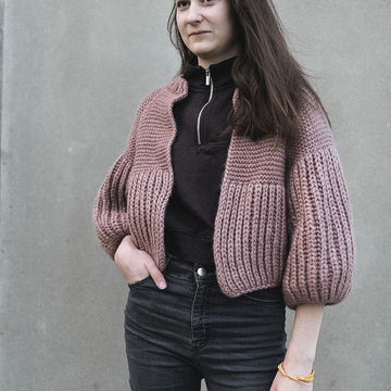 Pink sheep cardigan