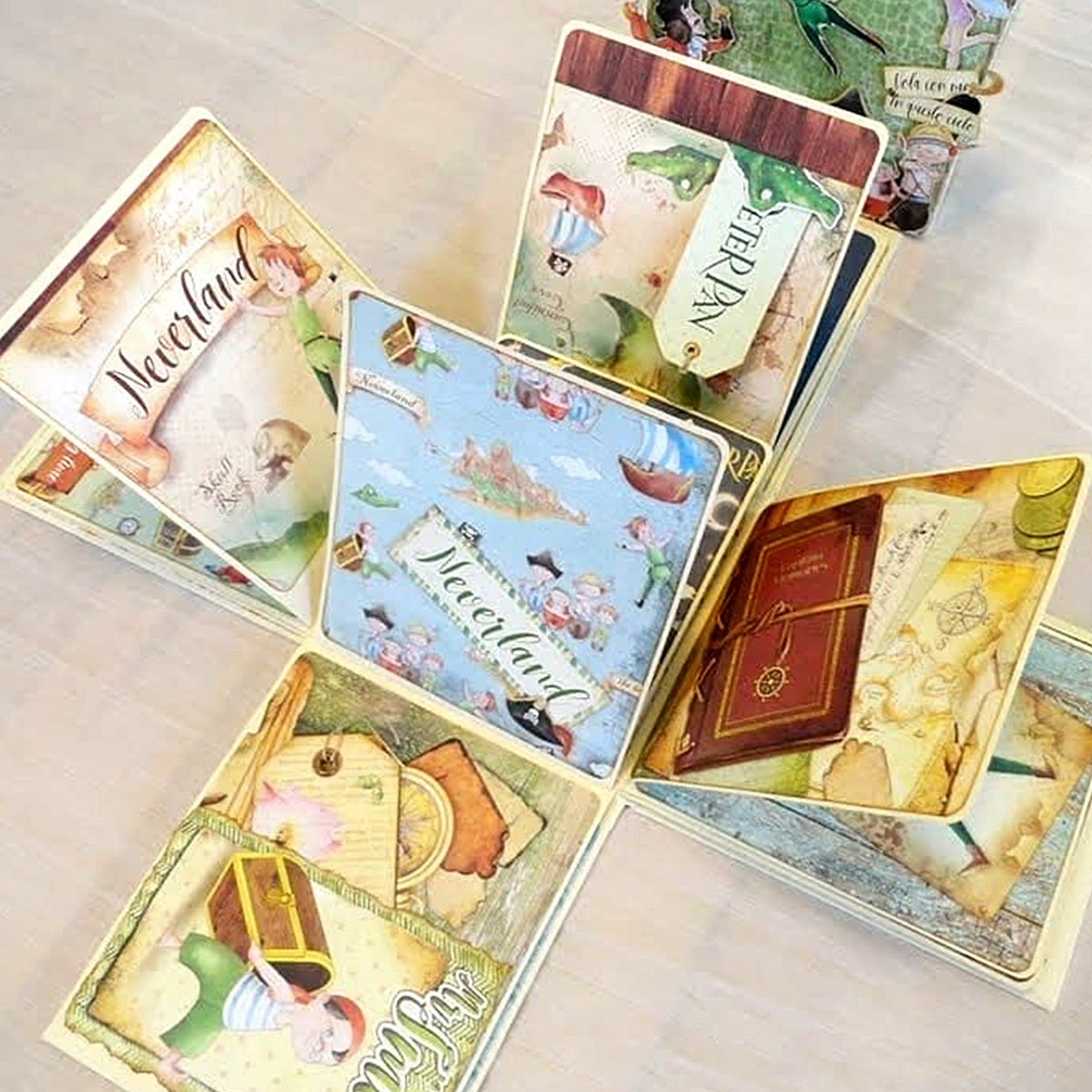 Ciao Bella Double-Sided Paper Pack 90lb 12"X12" 8/Pkg - Neverland, 8 Designs/1 Each