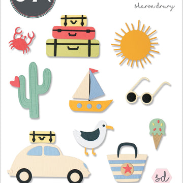 Sizzix Thinlits Dies By Sharon Drury 26/Pkg - Summer Days