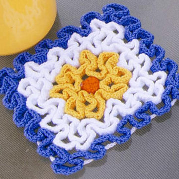 Wiggly Flower Hot Pad & Coaster