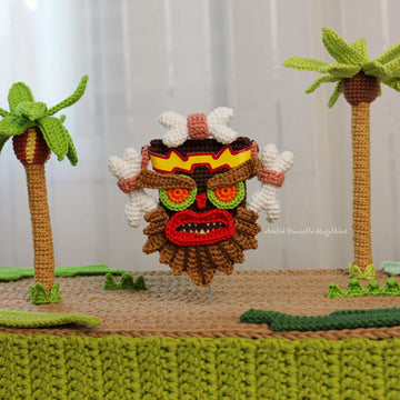 Neo Cortex + Uka Uka – PDF Crochet Amigurumi Pattern Set