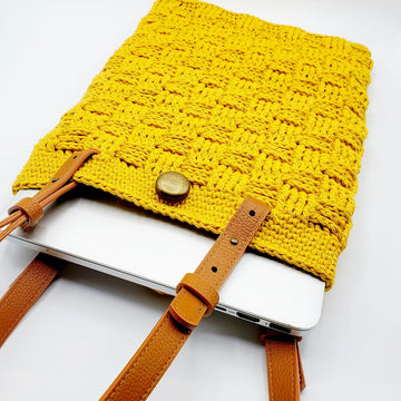 Basketweave Laptop Bag