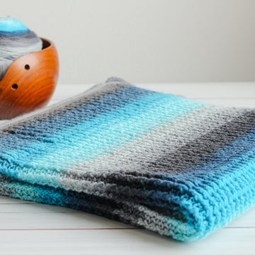 Aurora Skies Ribbed Baby Blanket