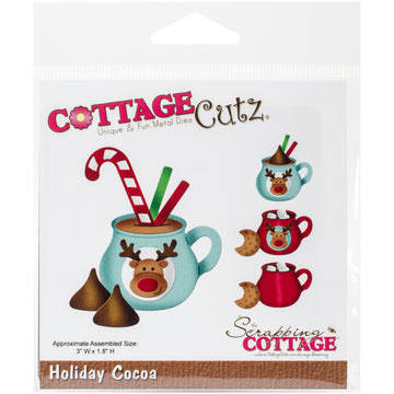 CottageCutz Dies - Holiday Cocoa 3"X1.8"