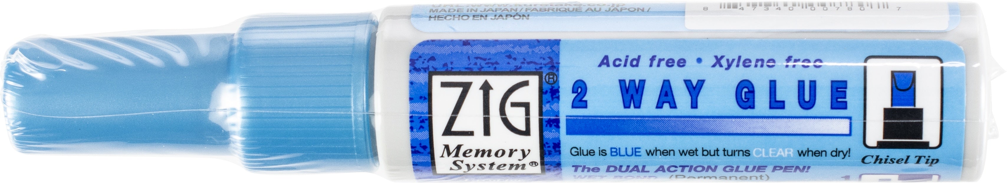 Zig 2-Way Glue Pen 12/Pkg - Chisel Tip