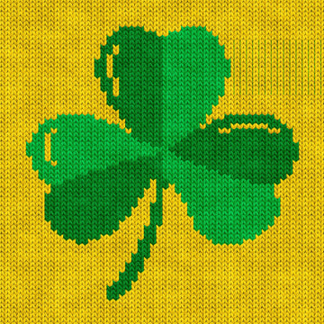 Lucky Shamrock Knitting Chart