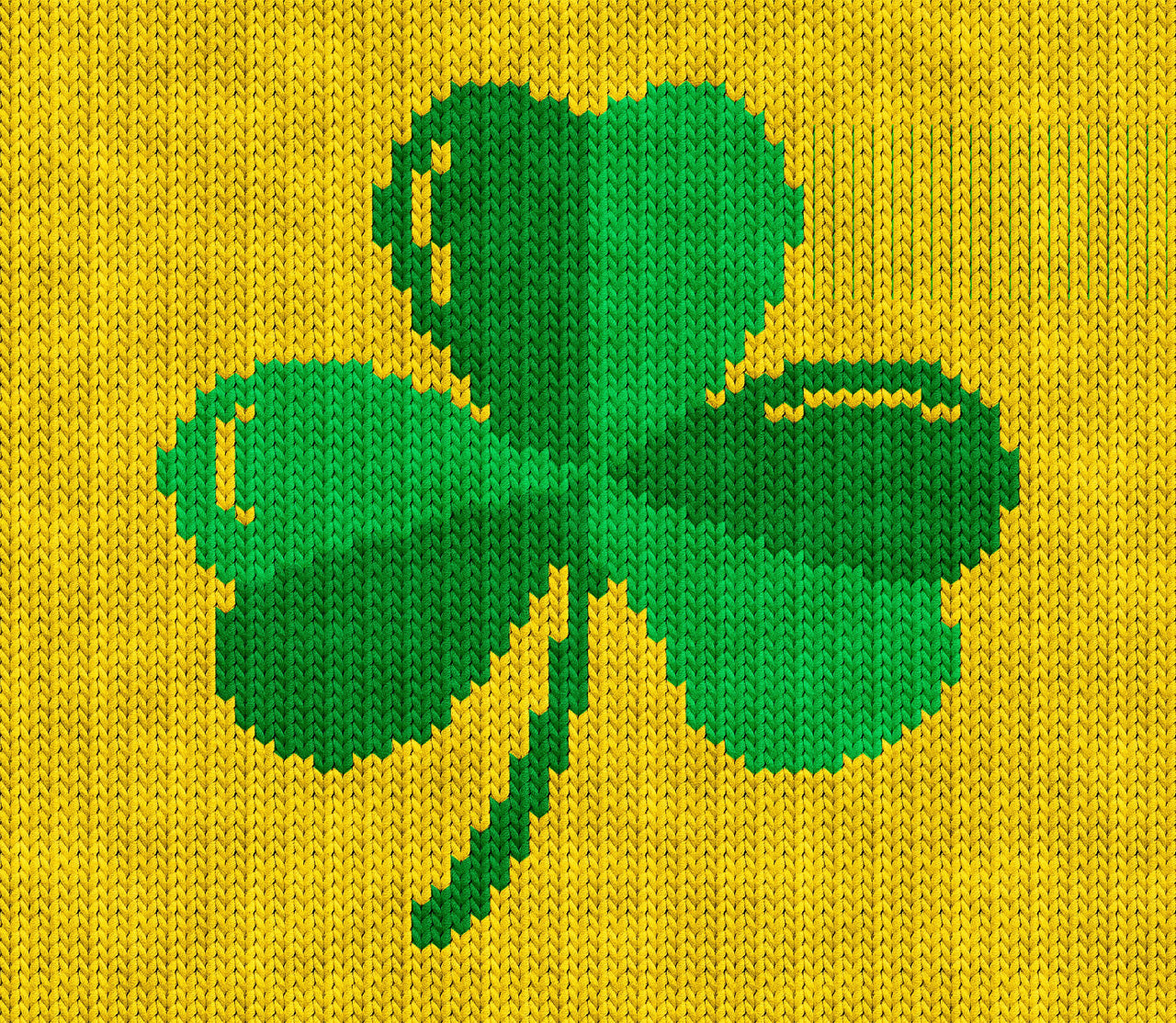 Lucky Shamrock Knitting Chart