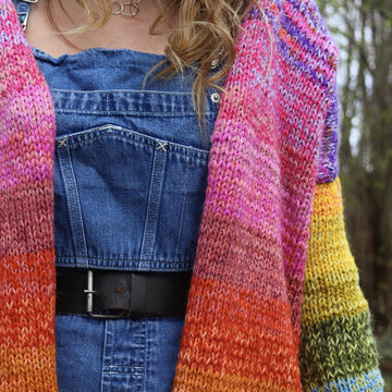 Rainbow Folk Cardigan