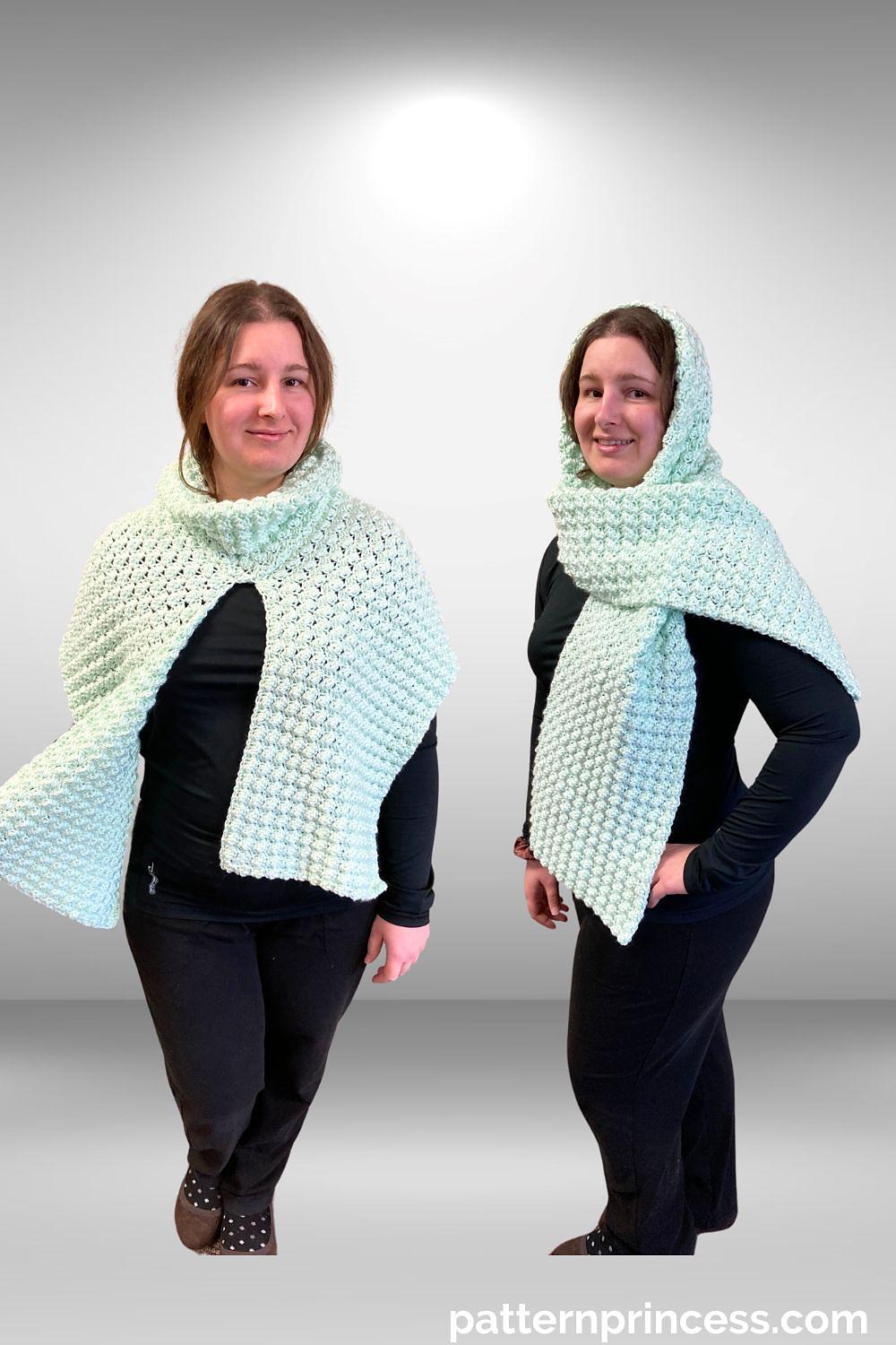 Veralyn 3-in-1 Turtleneck Hooded Scarf