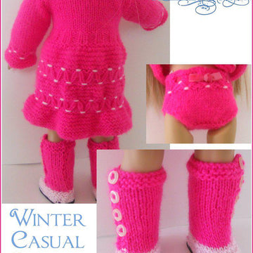 Winter casual for american girl , gotz and other 18'' dolls