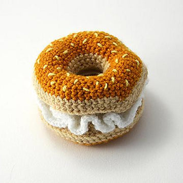 Bagel Crochet Pattern, Bagel Amigurumi