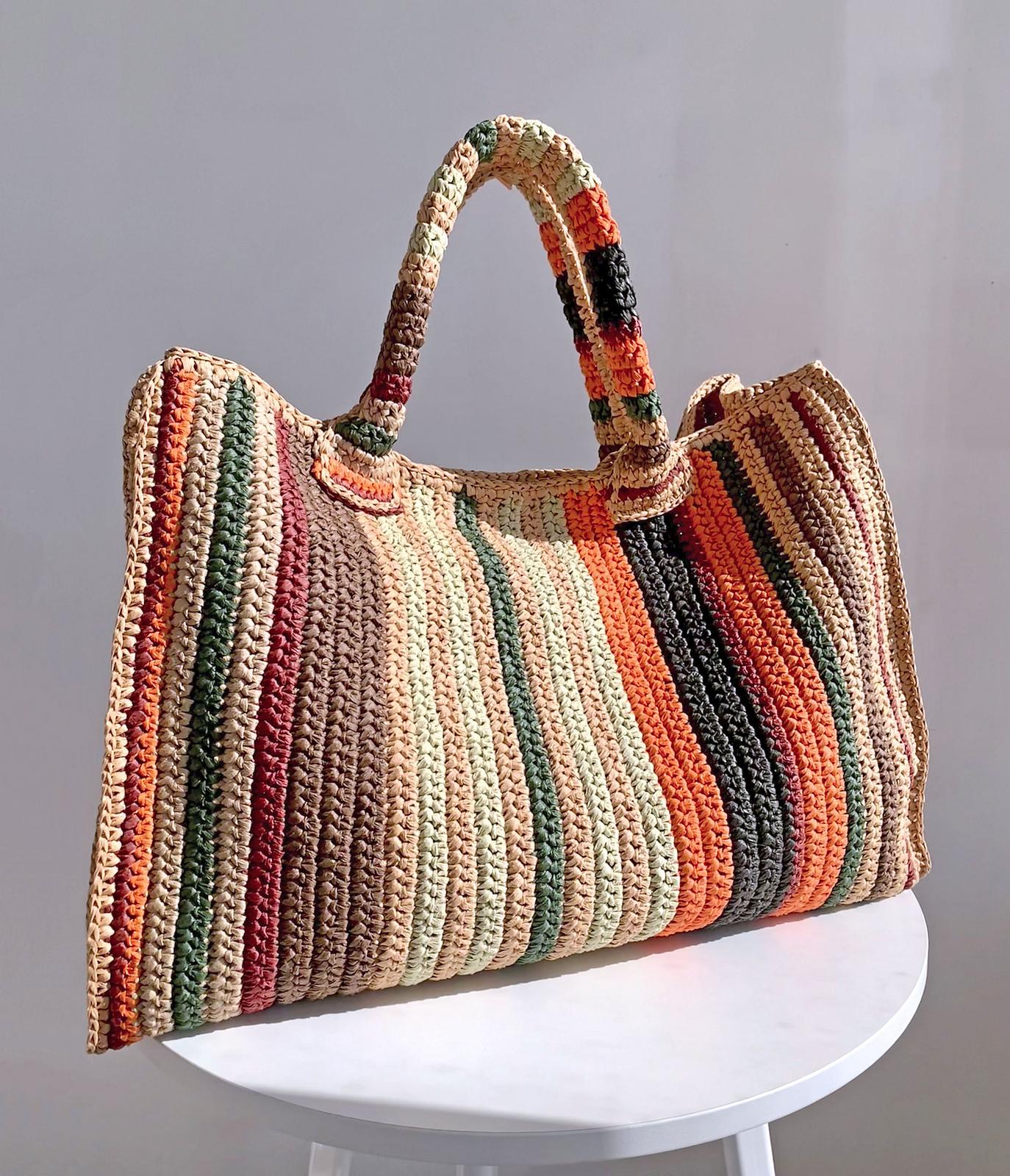 Weekender Striped Bag