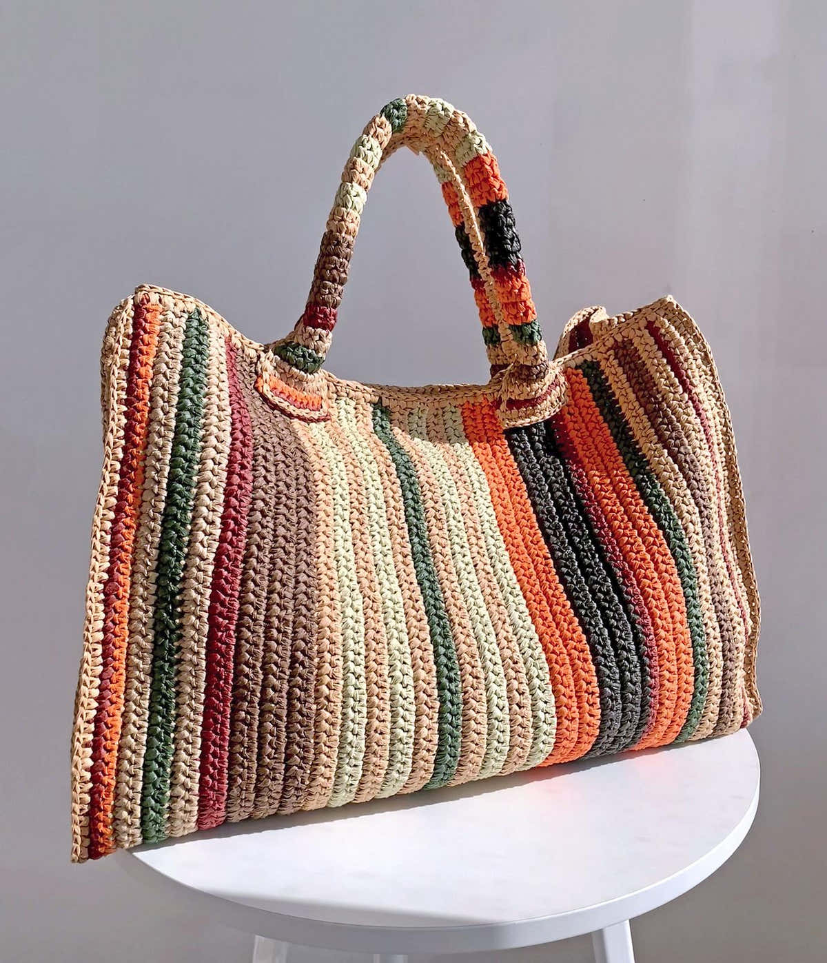 Weekender Striped Bag