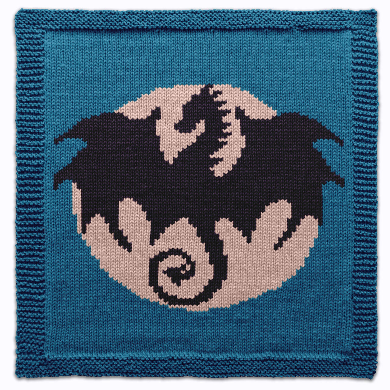 Moon Dragon Square Knitting Pattern