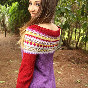 Sassy jumper fair isle yoke