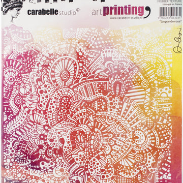 Carabelle Studio Art Printing Square Rubber Texture Plate - Ferris Wheel