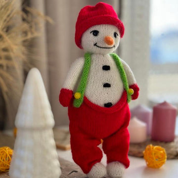 Snowman knitting pattern
