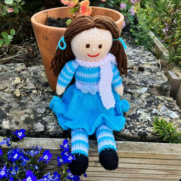 Pansy Rag Doll Knitting Pattern - Toy Knitting Pattern