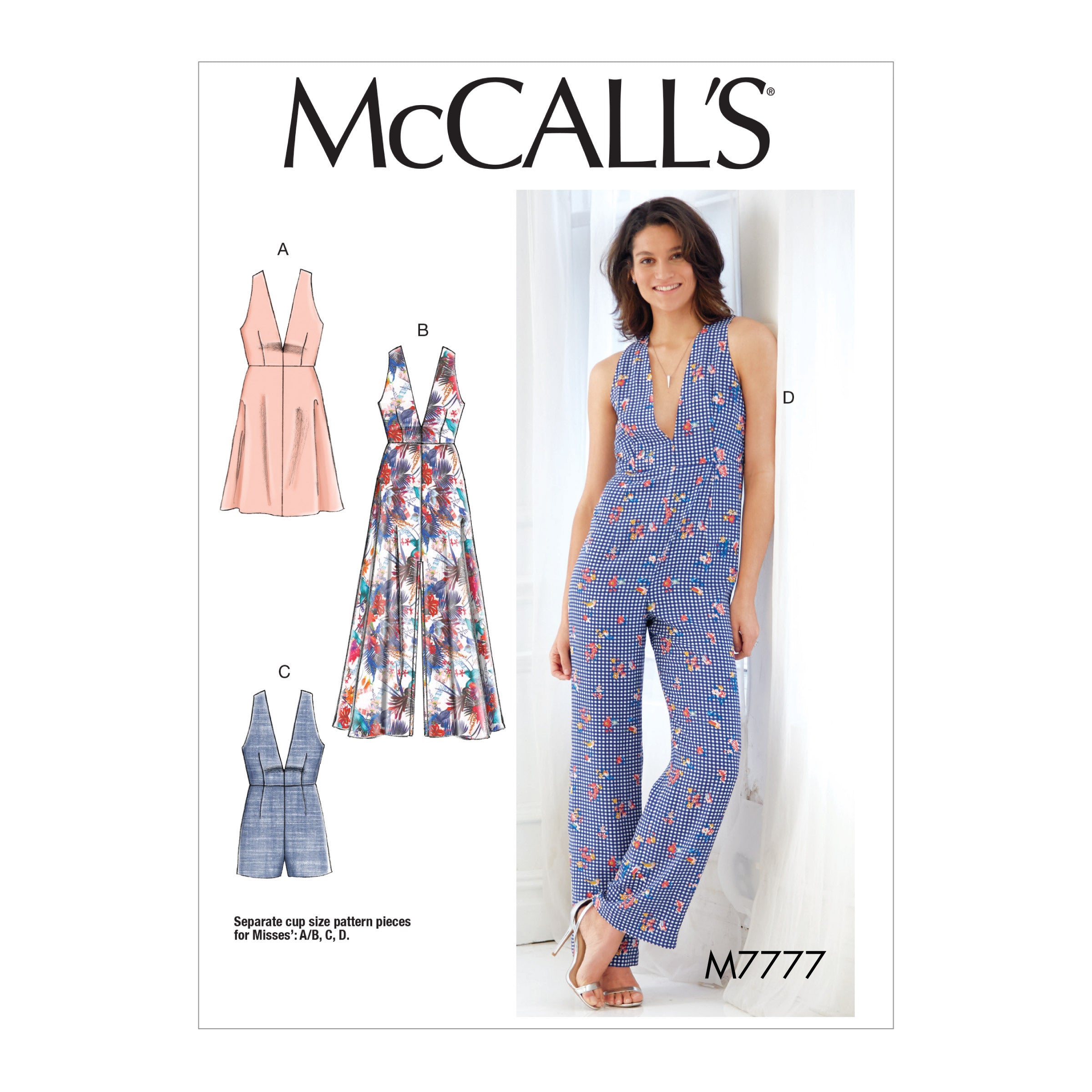 McCall's Misses' Dresses, Romper and Jumpsuit M7777 - Sewing Pattern