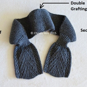 Everest Scarf ( Keyhole / Ascot / Pull-Through / Vintage / Stay On Scarf Knitting Pattern )