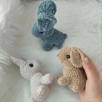 Realistic Bunny Rabbit Crochet Forest Animals