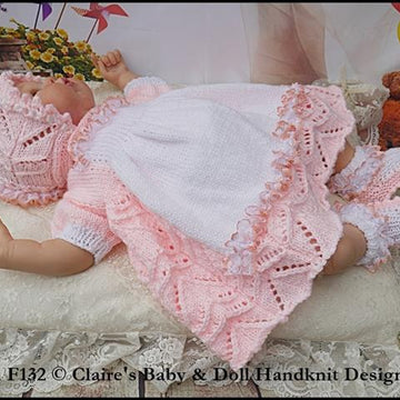 ‘Baby Alice’ Dress Set 16-22” doll/preemie-3m+ baby