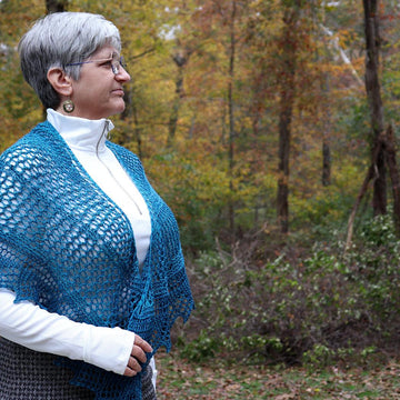 Meshing Around Shawl