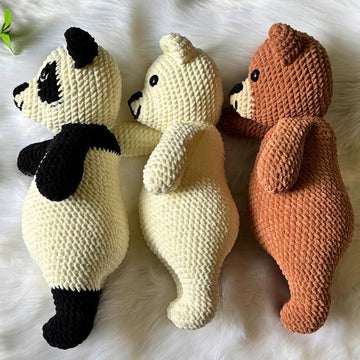 Bear Crochet Bundle: Teddy, Panda, Polar Bear Amigurumi (PDF Pattern)