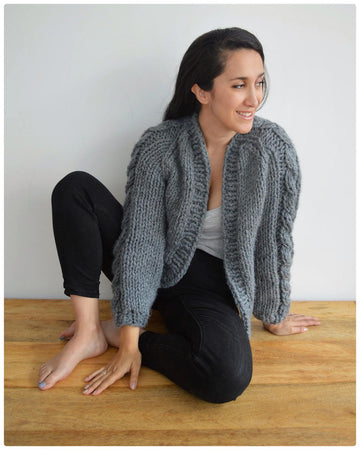 Cable Sleeved Cardi