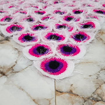 Pink Peacock Shawl