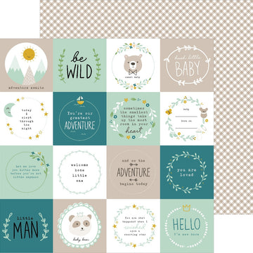 American Crafts Peek-A-Boo You Double-Sided Cardstock 12"X12" 25/Pkg - Be Wild, Boy