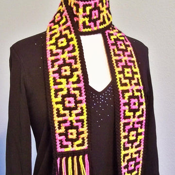 Crochet Mosaic Scarf