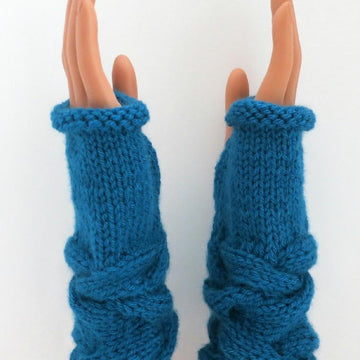 Camille's French Braid Fingerless Mittens