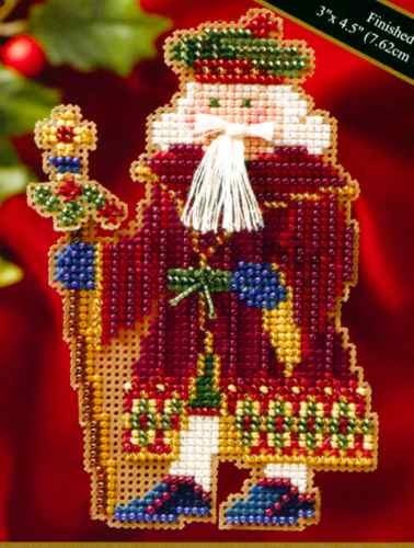 Mill Hill Avignon Santa Cross Stitch Kit - Multi