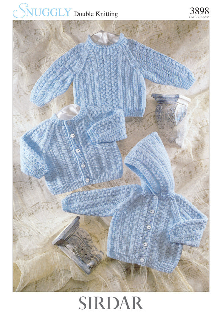 Cardigan, Sweater and Jacket in Sirdar Snuggly DK - 3898 - Downloadable PDF