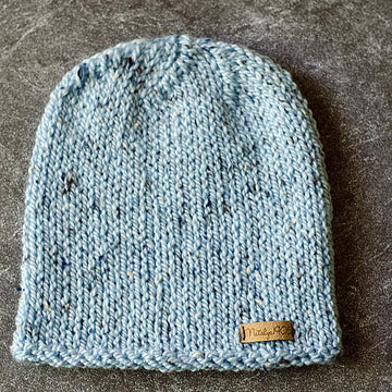 Simple Hat, Striped Hat, Knit Beanie Hat