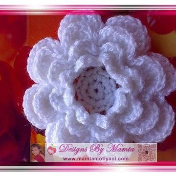 Crochet Rose Pattern Easy Large Flower