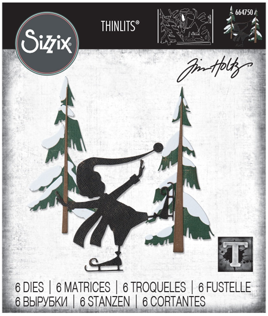 Sizzix Thinlits Dies By Tim Holtz 6/Pkg - Thin Ice