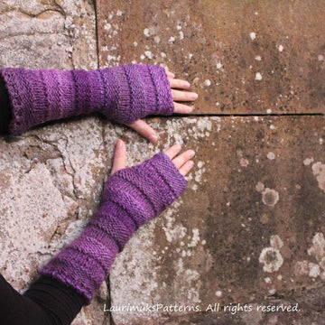 Fingerless long gloves