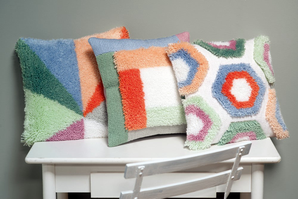 Vervaco Palm Springs Sunburst Latch Hook Cushion Kit
