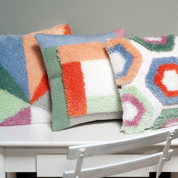 Vervaco Palm Springs Sunburst Latch Hook Cushion Kit