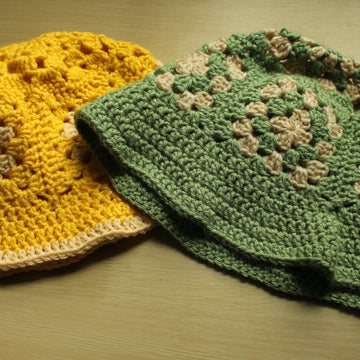 Grannysquare Bucket Hat
