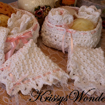 Mini Popcorn Washcloth
