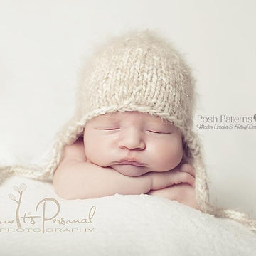 Earflap Baby Hat Knitting Pattern PDF 144