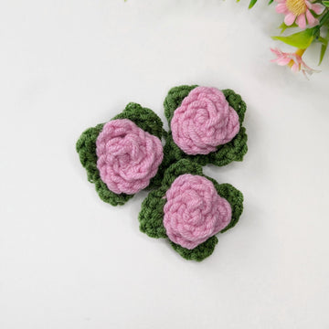 Crochet Mini Rose Pattern, Easy Flower Decor