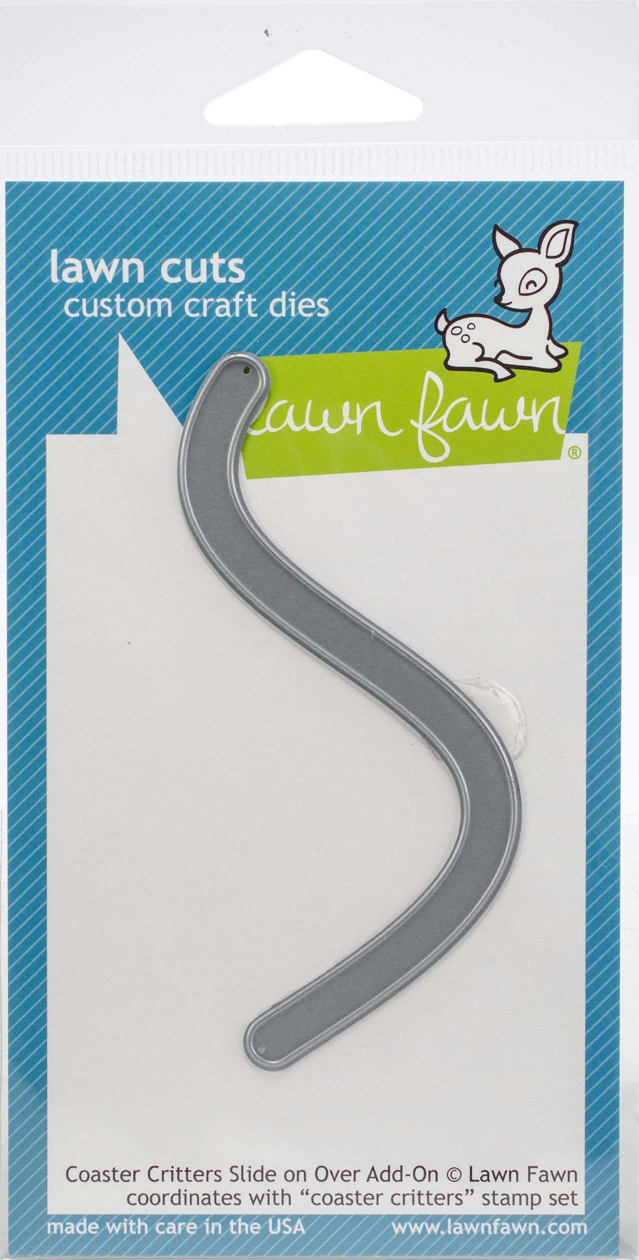 Lawn Fawn Lawn Cuts Custom Craft Die - Coaster Critters Slide On Over