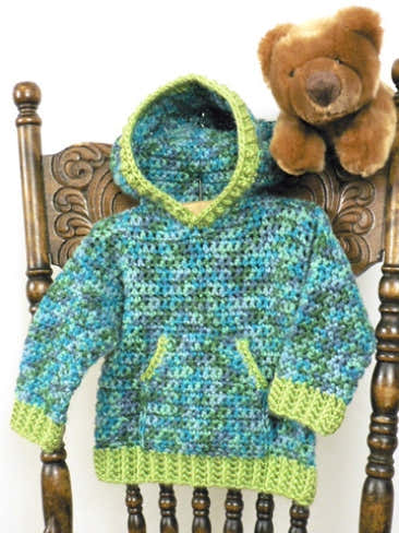 Toddler Hoodie in Caron Simply Soft Collection & Simply Soft Paints - Downloadable PDF