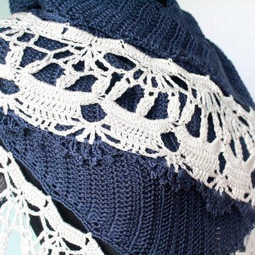 Silver Crowns Shawl