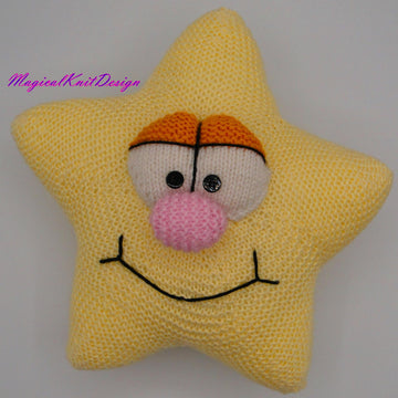 The happy Star pillow Magicalknit