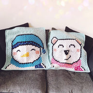 C2C Snowman & Bear Blankets